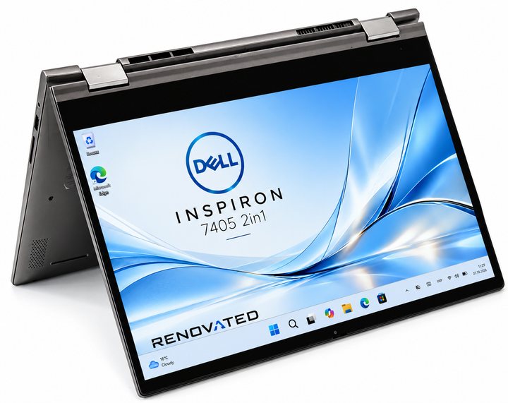 Ноутбук Dell Inspiron 7405 2in1 Ryzen 5 4500U 8GB DDR4 NVMe 256GB 14" Full HD Touch Сірий Б/У - Фото 4 Ноутбук Dell Inspiron 7405 2in1 Ryzen 5 4500U 8GB DDR4 NVMe 256GB 14" Full HD Touch Сірий Б/У - зображення 4