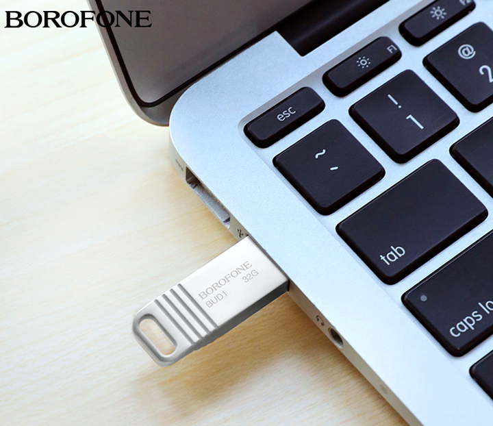 USB-флешка 128 Гб USB2.0 накопичувач інформації Borofone BUD1 - Фото 9 USB-флешка 128 Гб USB2.0 накопичувач інформації Borofone BUD1 - зображення 9