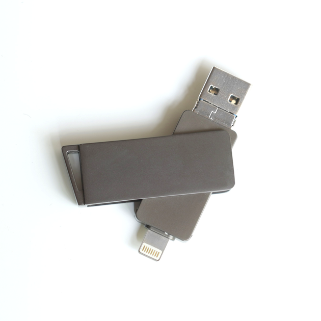 USB флешка 16Gb 3в1 USB3.0 Lightning Micro для хранения данных XO DK06 - изображение 6