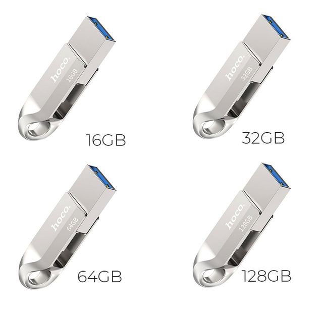USB флешка 16Гб USB3.0 Type-C скоростная Hoco UD8 - изображение 4