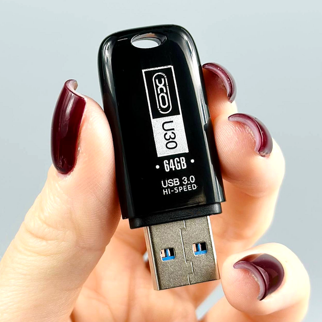 USB-флешка 64Gb USB3.0 Швидкісна Накопичувач інформації XO U30 - зображення 3