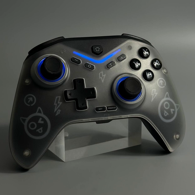 Бездротовий ігровий контролер Bluetooth 600 мА·год до 10 м для Switch Steam ПК Android iOS CM-619 Black - зображення 3