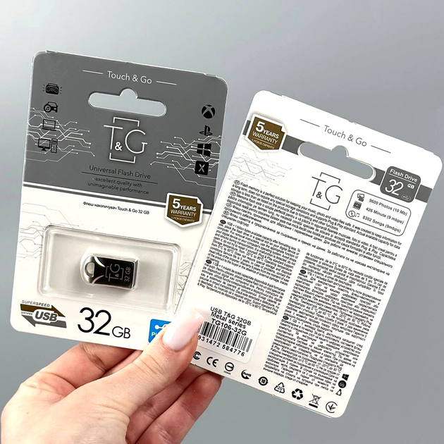 USB флешка 32Gb USB 2.0 для хранения данных T&G Metal 106 - Фото 3 USB флешка 32Gb USB 2.0 для хранения данных T&G Metal 106 - изображение 3