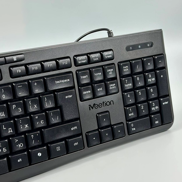 Дротовий комплект 4 в 1 для Windows і macOS 104 клавіші 4 кнопки Meetion C106 чорний - зображення 6
