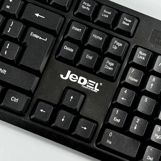 Беспроводная клавиатура и 3D мышь 104 клавиши срок службы 10 миллионов Jedel WS732 черный - изображение 4