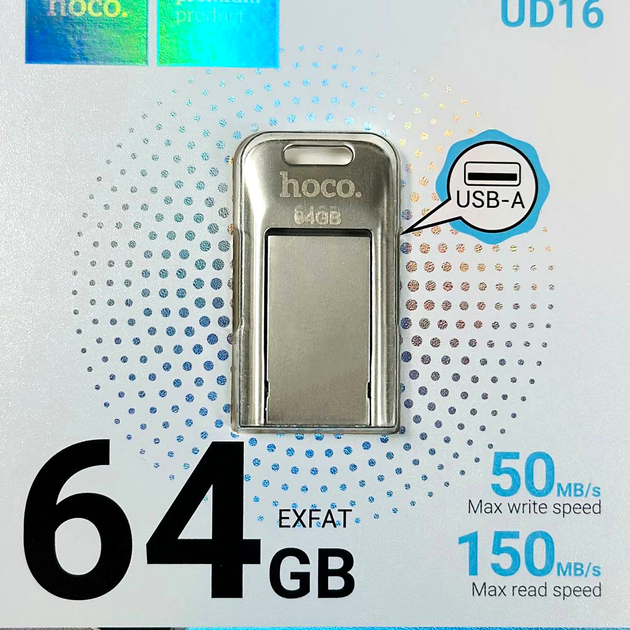 USB флешка 64GB USB3.0 Скоростная Hoco UD16 - Фото 2 USB флешка 64GB USB3.0 Скоростная Hoco UD16 - изображение 2
