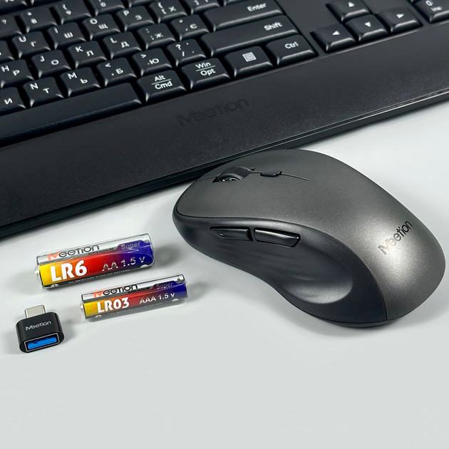 Бездротовий комплект клавіатура та мишка 2in1 2.4G для Windows MacOS C5000 чорний - зображення 3
