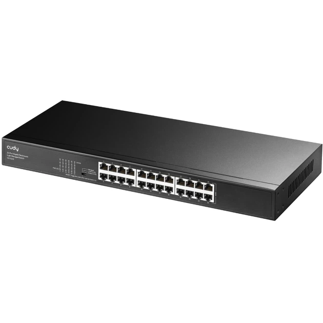 Коммутатор Cudy GS1024E 24-Port Gigabit Easy-Managed Switch металл Black (GS1024E) - Фото 2 Коммутатор Cudy GS1024E 24-Port Gigabit Easy-Managed Switch металл Black (GS1024E) - изображение 2