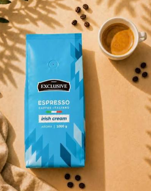 Кофе в зернах Primo Exclusive IRISH CREAM 1 кг средне темной обжарки купаж робуста ароматизированный ирландский крем карамель десертный вкус - Фото 7 Кофе в зернах Primo Exclusive IRISH CREAM 1 кг средне темной обжарки купаж робуста ароматизированный ирландский крем карамель десертный вкус - изображение 7