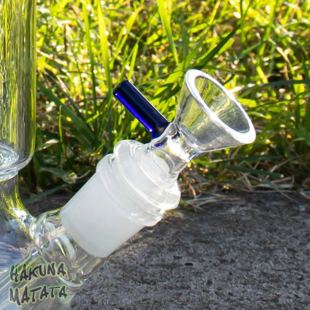 Стеклянный бонг курительный Beaker Dome Matrix 32 см Blue с перколятором - изображение 3