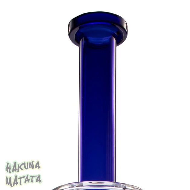 Стеклянный бонг для курения Triple Tree 35 см Blue с 3 перколяторами - изображение 6