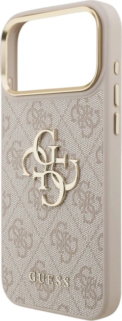 Etui na smartfon Apple iPhone 18 Pro/17 Pro Guess 4G Big 4G Classic Logo Big Strap Metal Buttons Pink (GUHCP18LP4G4BCSP) - obraz 6