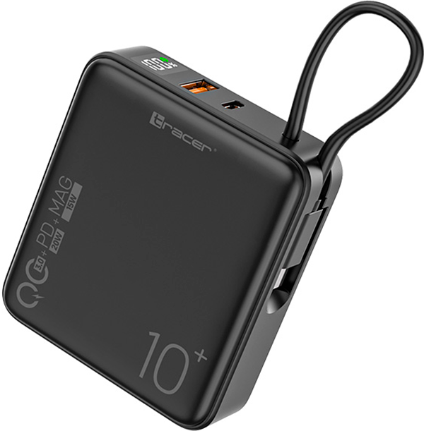 УМБ Tracer Scout MagSafe 10000 mAh PD+QC Black (TRABAT47643) - Фото 2 УМБ Tracer Scout MagSafe 10000 mAh PD+QC Black (TRABAT47643) - зображення 2