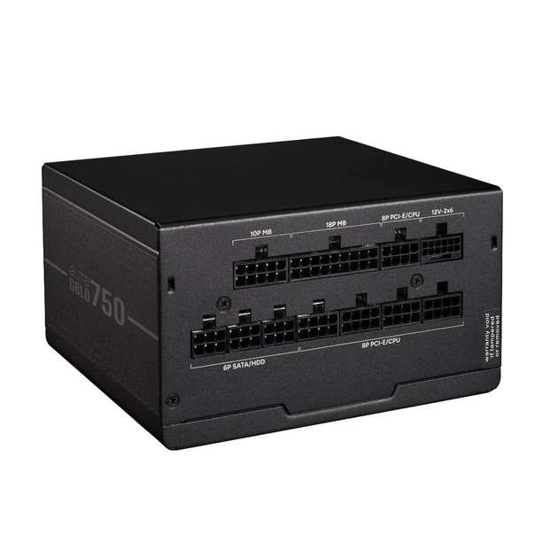 Блок питания Cooler Master Elite Gold 750W FM 80+ Gold (MPX-7505-AFAG-BEU) Black - Фото 2 Блок питания Cooler Master Elite Gold 750W FM 80+ Gold (MPX-7505-AFAG-BEU) Black - изображение 2