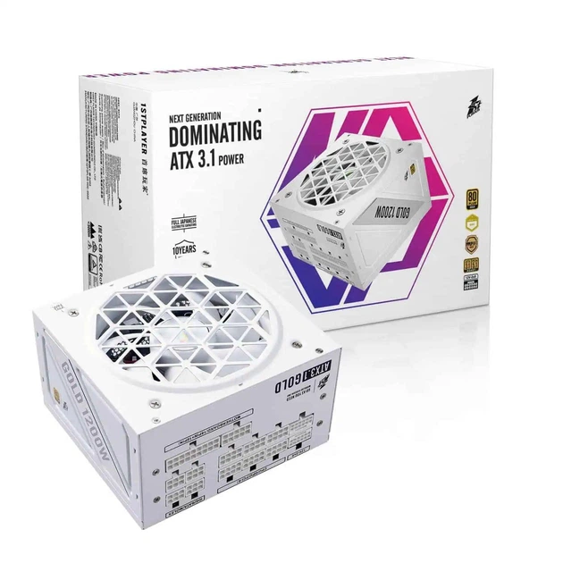 Блок живлення 1stPlayer HA-1200BA4 1200W 80+ Gold (NGDP-GLD-1200-WH-EU) White - зображення 5