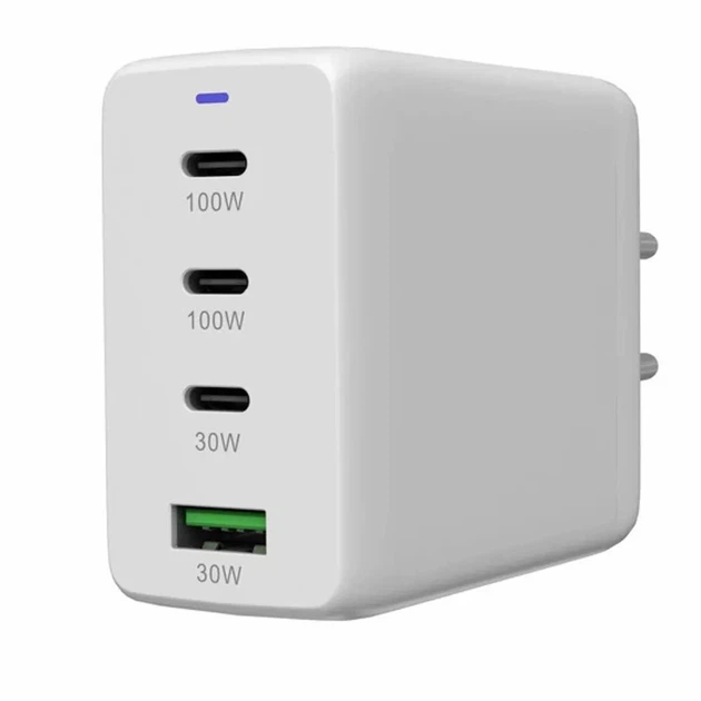 Зарядний пристрій Canyon CU100ACC GaN 100W 3xPD 1xQC EU White (CNS-CUW100ACC) - Фото 4 Зарядний пристрій Canyon CU100ACC GaN 100W 3xPD 1xQC EU White (CNS-CUW100ACC) - зображення 4