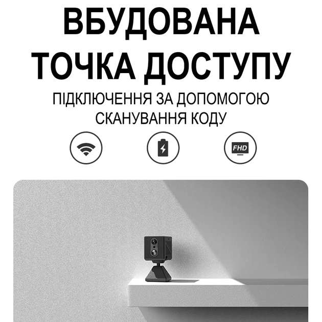 Wi-Fi мини камера видеонаблюдения Camsoy T9W3 1080P PIR датчик движения черная - Фото 9 Wi-Fi мини камера видеонаблюдения Camsoy T9W3 1080P PIR датчик движения черная - изображение 9