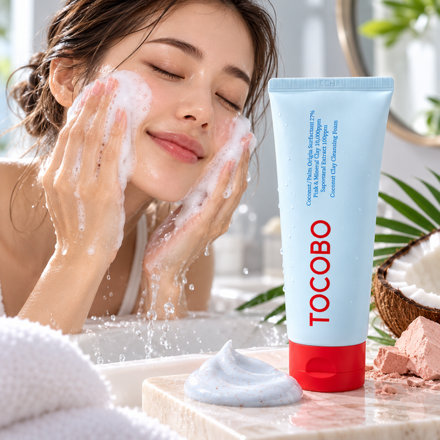 Пінка для вмивання Tocobo Coconut Clay Cleansing Foam з кокосом і глиною 120 мл - зображення 2