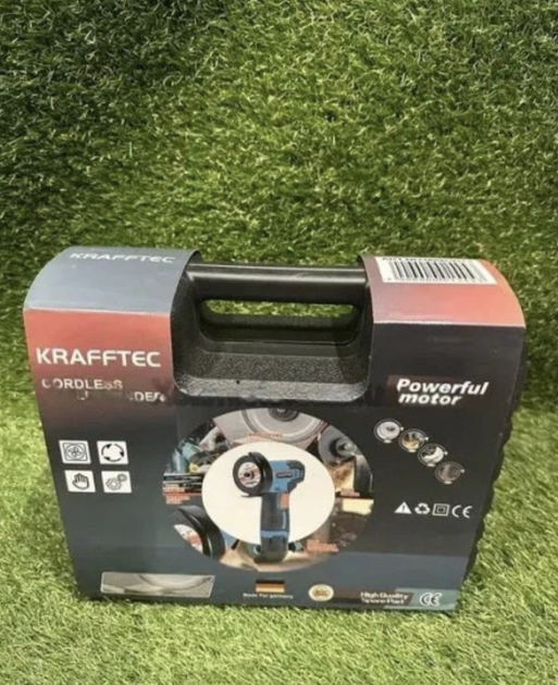 Аккумуляторная болгарка Krafftec PGA-24 (бесщеточная) 24V, 2Ah, 18500 об/мин - Фото 7 Аккумуляторная болгарка Krafftec PGA-24 (бесщеточная) 24V, 2Ah, 18500 об/мин - изображение 7