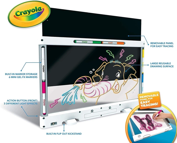 Доска для рисования Crayola Ultimate Light Board Drawing Tablet с подсветкой - изображение 5