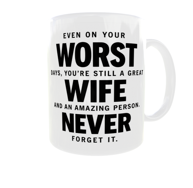 Набор парные кружки для мужа и жены AMAZING HUSBAND & WIFE COUPLE COLLECTION 330 мл чёрная и белая ручка - изображение 5