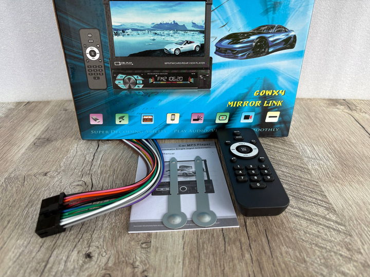 Автомагнитола 9601 1DIN / Магнитола с Bluetooth и выездным экраном - изображение 3