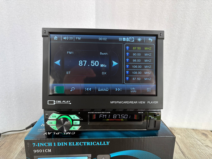Автомагнитола 9601 1DIN / Магнитола с Bluetooth и выездным экраном - изображение 5