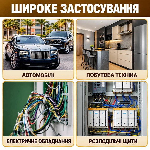 Набір мідних луджених кабельних наконечників 320 шт у кейсі – кільцеві та вилкові клеми без ізоляції для обтискання проводів AWG 22-10 (0,5–6 мм²), срібний (151040084) - зображення 4