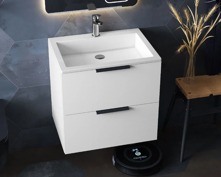 Тумба подвесная Status Juna 50, с умывальником Deko Low 50 - изображение 4