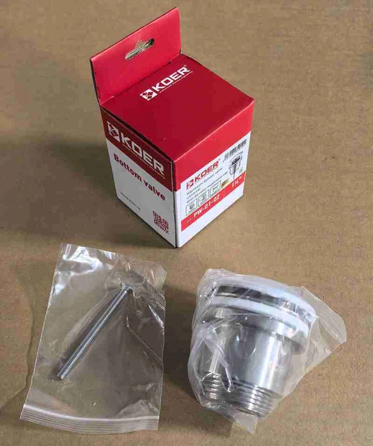 Донный клапан для раковины автоматический Koer PW-01-02 KR3401 - изображение 3