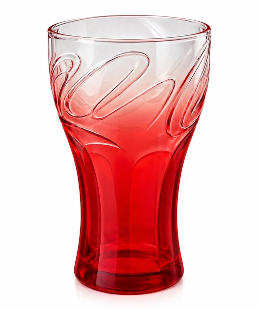 Склянка Coca Cola червоний прозорий 330 мл - Фото 1 Склянка Coca Cola червоний прозорий 330 мл - изображение 1