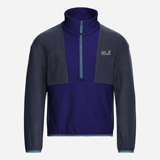 Подростковый теплый свитшот на флисе Jack Wolfskin Colorblock Taunus A65935_C0711 164 см Синий (4064886775663) - изображение 6