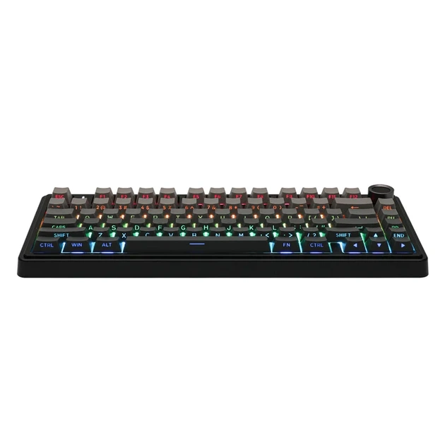Механическая клавиатура AULA F75 RGB 75% LEOBOG Reaper Hot-Swap Tri-Mode Black Grey - изображение 8