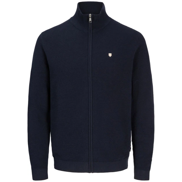 Толстовка JPRBLURYAN KNIT FULL ZIP CARDIGAN Jack & Jones 12309318-Night Sky M Синій (5715945844200) - изображение 5