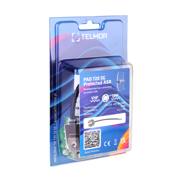 Антенний попередній підсилювач Telkom Telmor PAD 720 5G Protected ASR (ANT0085.2) - зображення 2