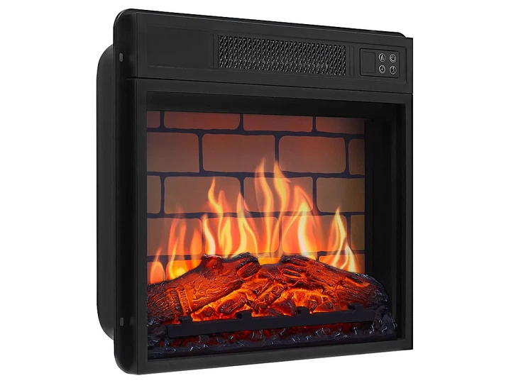 Электрокамин с эффектом пламени ArtiFlame 1800 Вт встроенный электрокамин 49 см кирпичная кладка муляж поленьев панорамное стекло камин электрический декоративный термостат таймер до 6 часов - изображение 7