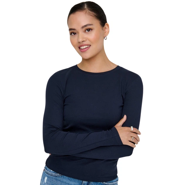 Реглан ONLRILEY O-NECK L/S TOP JRS NOOS ONLY 15323159-Night Sky XS Синій (5715514014089) - зображення 4