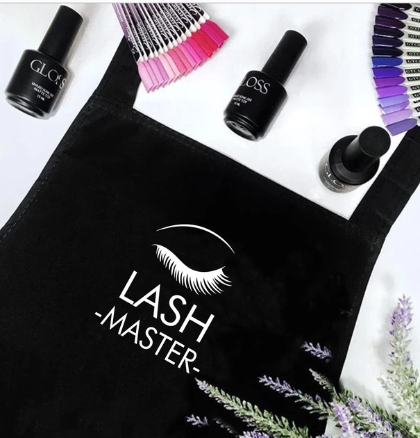Фартух для майстра з нарощування вій з принтом" Lash master" - изображение 2
