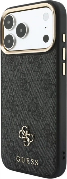 Etui na smartfon Apple iPhone 18 Pro Max/17 Pro Max Guess 4G z portfelem i smyczą Magsafe Black (GUBPHUP18XP4SM44CK) - obraz 3