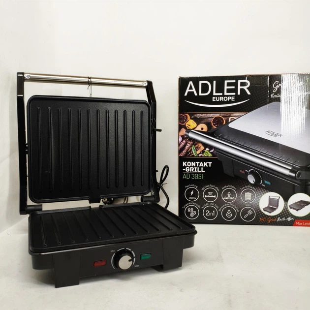 Электрический гриль Adler AD 3051 XL контактный 2800Вт - изображение 3
