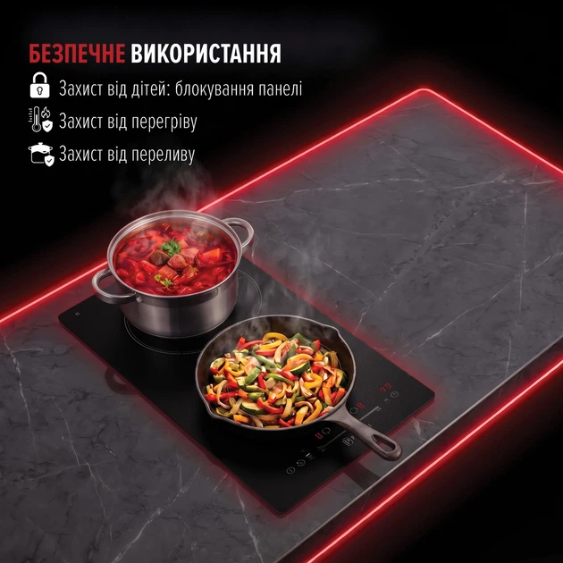 Варочная поверхность индукционная Domino Perfelli FITTO 3021 NERO NANO TECH - изображение 11