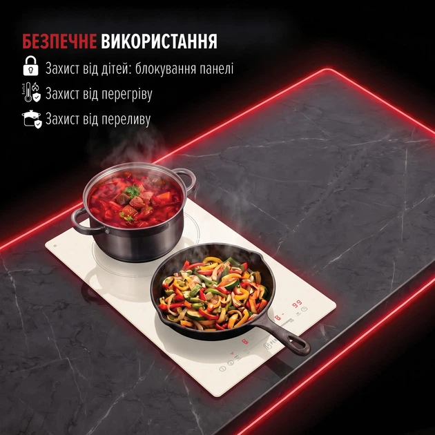 Варочная поверхность индукционная Domino Perfelli FITTO 3021 BIANCO - Фото 10 Варочная поверхность индукционная Domino Perfelli FITTO 3021 BIANCO - изображение 10