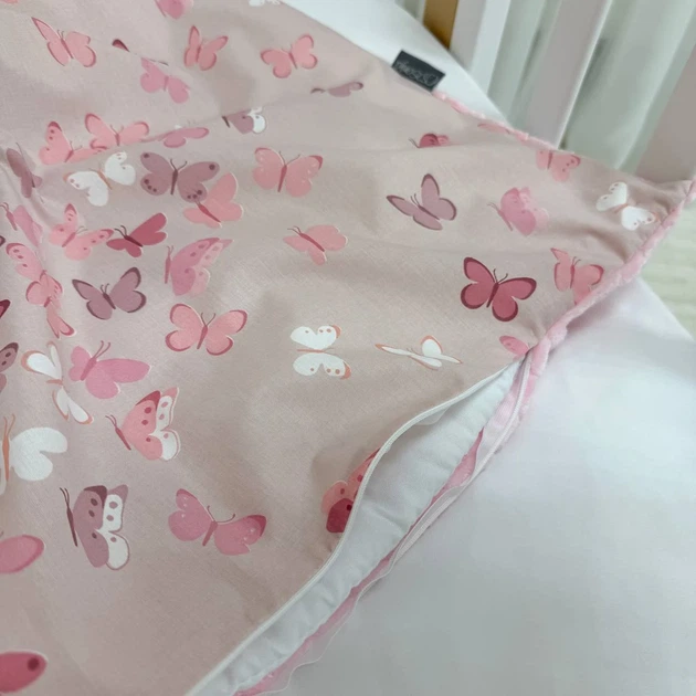 Плед-конверт с одеялом Minky косичка Бабочки Маленька Соня 80х100 см розовый - изображение 4