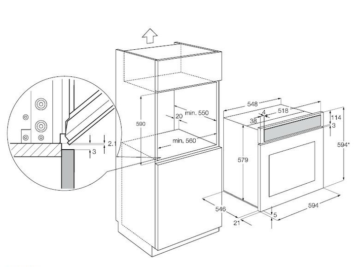 Шкаф electrolux eoa 95551 ax