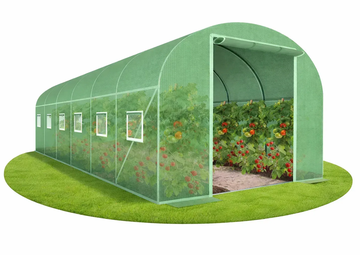Теплица садовая Kontrast 18 м2 6 × 3 × 2 м, армированная пленка UV4 140 г/м2, 12 окон, каркас 19 мм - Фото 2 Теплица садовая Kontrast 18 м2 6 × 3 × 2 м, армированная пленка UV4 140 г/м2, 12 окон, каркас 19 мм - изображение 2
