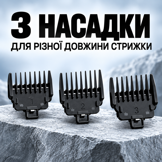 Тример для бороди машинка для стрижки волосся на акумуляторі тример для тіла професійна машинка для бороди бездротовий тример акумуляторний електротример Kayfovo HC - 31 - Фото 6 Тример для бороди машинка для стрижки волосся на акумуляторі тример для тіла професійна машинка для бороди бездротовий тример акумуляторний електротример Kayfovo HC - 31 - зображення 6