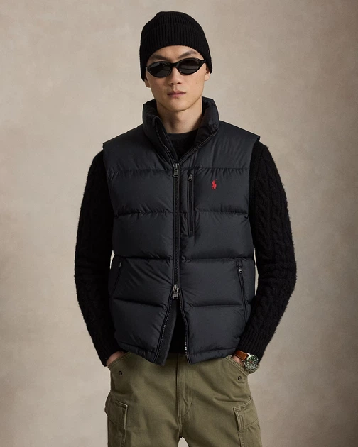 Жилетка чоловіча Polo Ralph Lauren Gorham Down Gilet чорна, 100045167 S - зображення 8