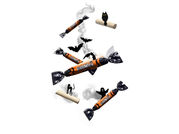 Фруктові льодяники з тату на Хелловін Halloween Mega Tattoo Fruit flavoured candy 90 г - зображення 2