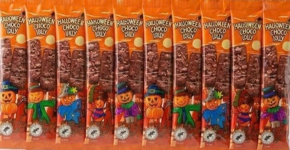 Шоколад на палочке Halloween Choco Lolly (10 шт х 15 г) - Фото 1 Шоколад на палочке Halloween Choco Lolly (10 шт х 15 г) - изображение 1