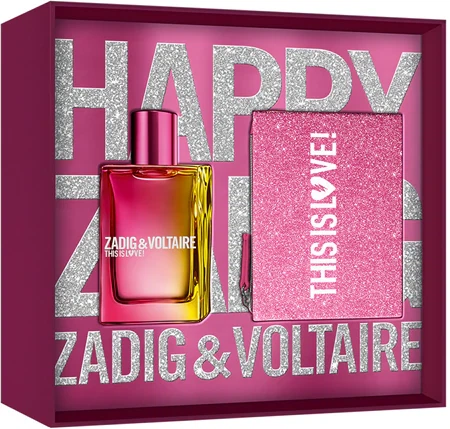 Набір парфумована вода Zadig & Voltaire This Is Love! 50мл і косметичка - Фото 1 Набір парфумована вода Zadig & Voltaire This Is Love! 50мл і косметичка - зображення 1